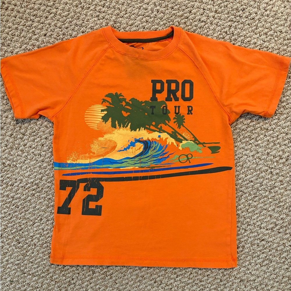 OP Pro Tour Orange Cotton Tee, size Small